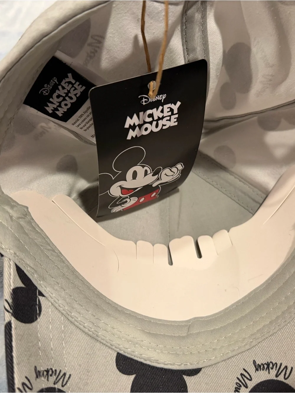 TWO Disney Print Baseball Caps - Mickey & Minnie